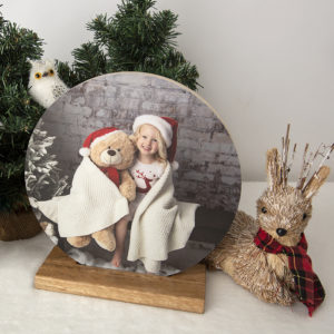 Christmas Mini wood circle print