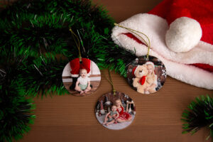 metal print ornaments Christmas mini