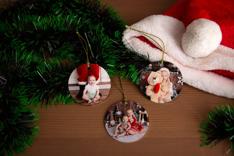 metal print ornaments Christmas mini