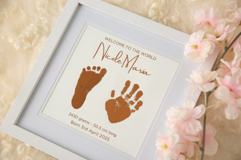 Foil hand prints