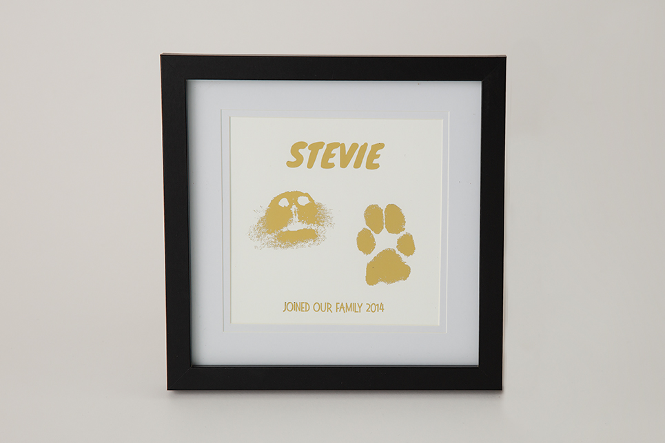 Foil prints dog prints