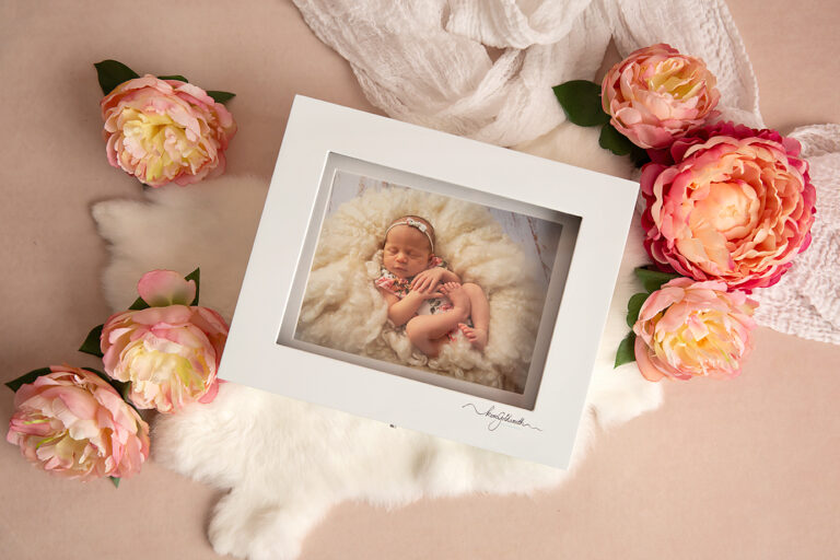 Timber photo display book Newborn Brisbane